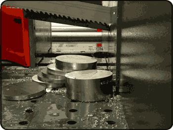 Q1002 Carbide, Triple Chip Band Saw Blade in action